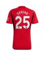 Moški Nogometna dresi replika Manchester United Jadon Sancho #25 Domači 2023-24 Kratek rokav